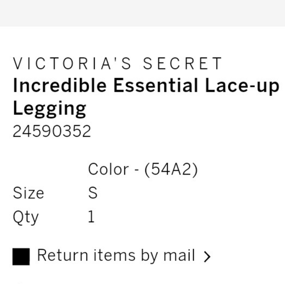 Victoria Secret Essential Lace-Up Legging SM - Picture 5 of 7